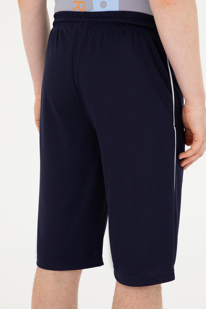 Erkek Lacivert Örme Şort - 50281506006