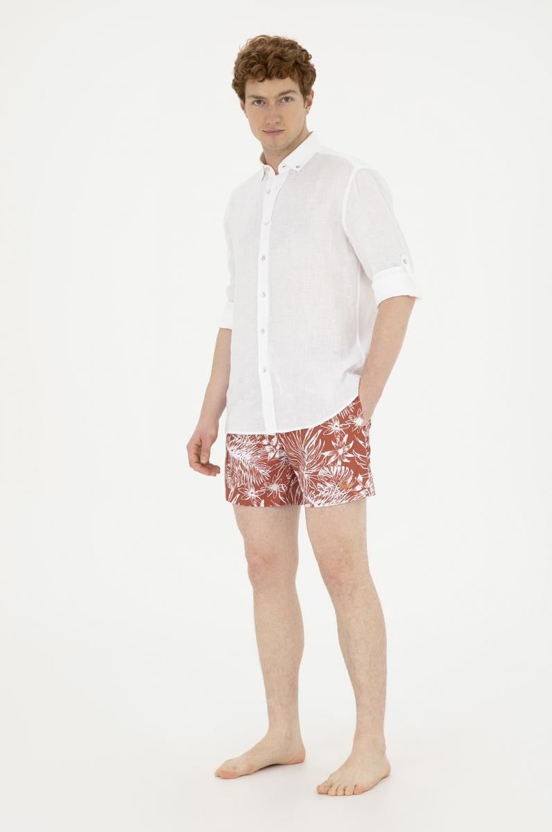 Erkek Pudra Deniz Şortu