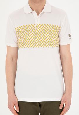 Erkek Regular Fit Polo Yaka Ekru Tişört - 50281956021