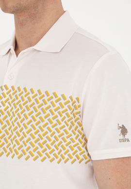 Erkek Regular Fit Polo Yaka Ekru Tişört - 50281956021