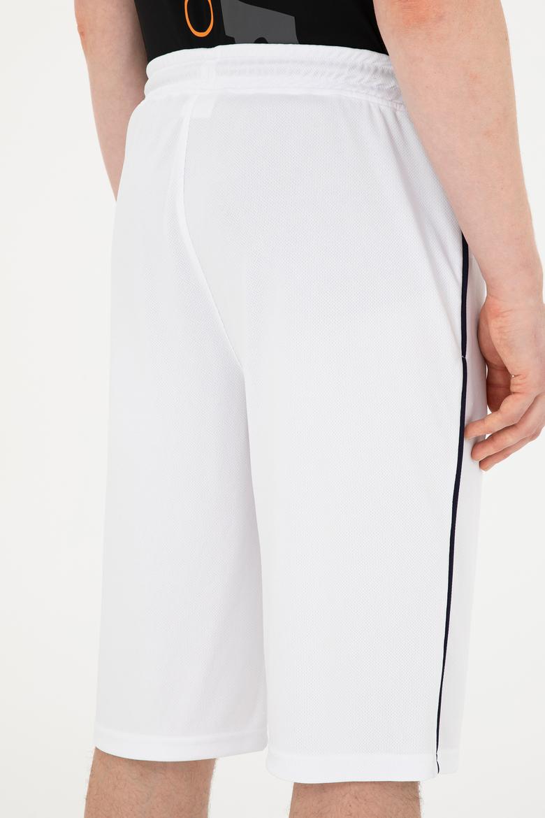 Erkek Beyaz Örme Şort - 50281506028