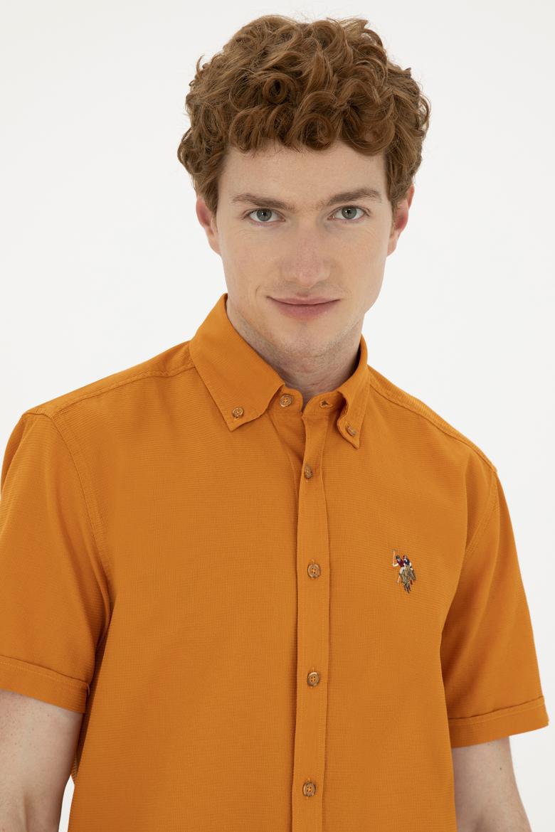 Erkek Kiremit Kısa Kollu Gömlek - 50283819015