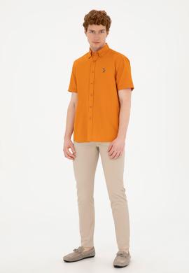 Erkek Kiremit Kısa Kollu Gömlek - 50283819015