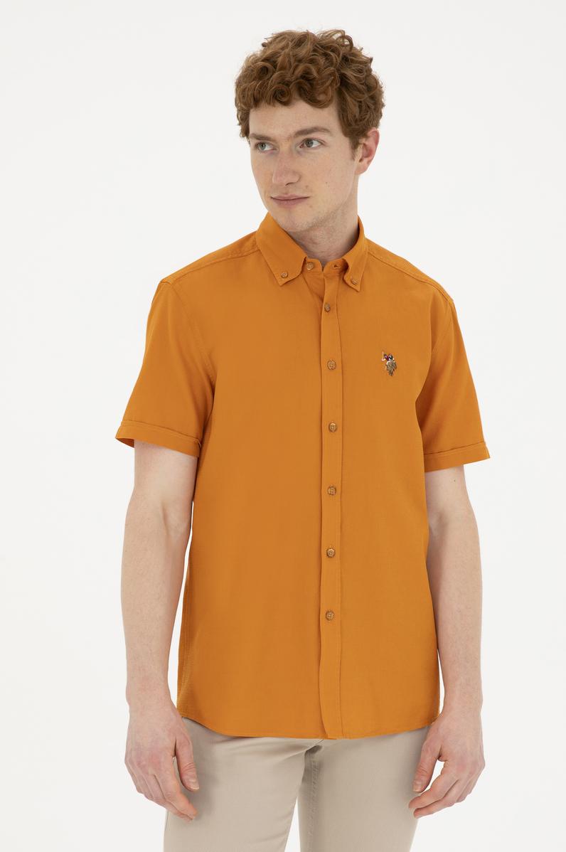 Erkek Kiremit Kısa Kollu Gömlek
