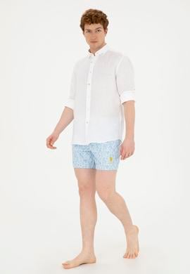 Erkek Açık Mavi Deniz Şortu - 50282940012