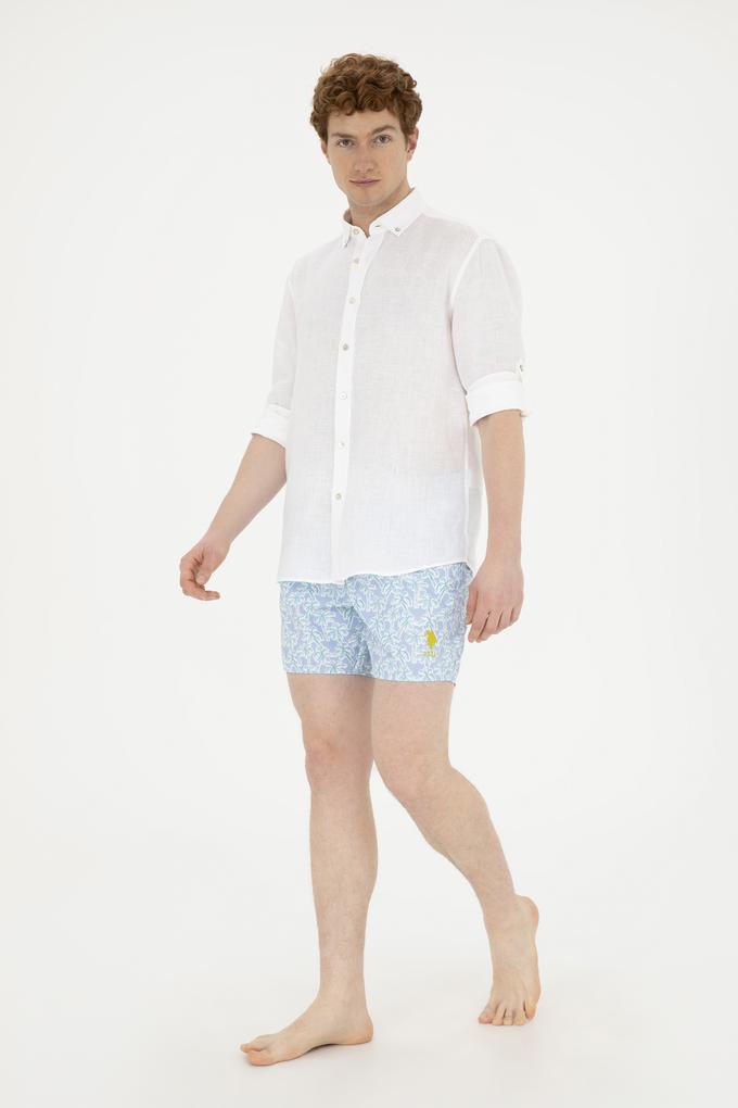 Erkek Açık Mavi Deniz Şortu