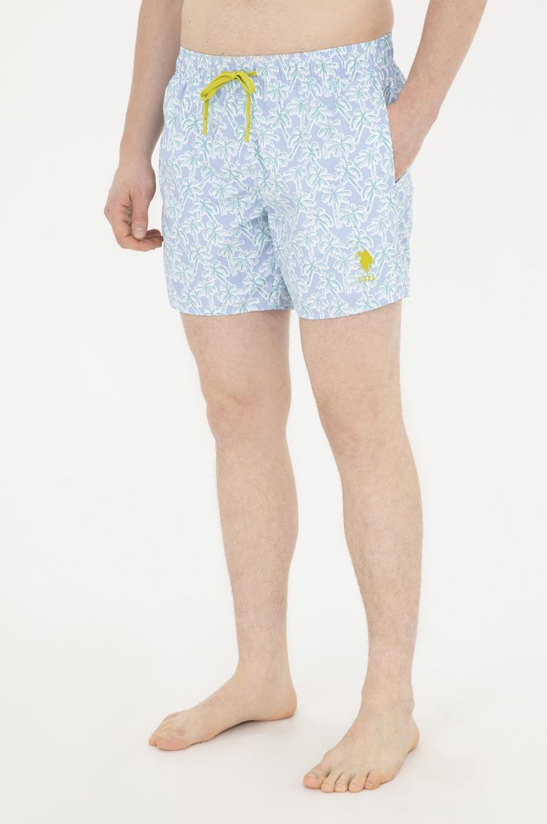 Erkek Açık Mavi Deniz Şortu