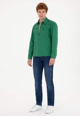 Erkek Yeşil Uzun Kollu Gömlek - 50283816016