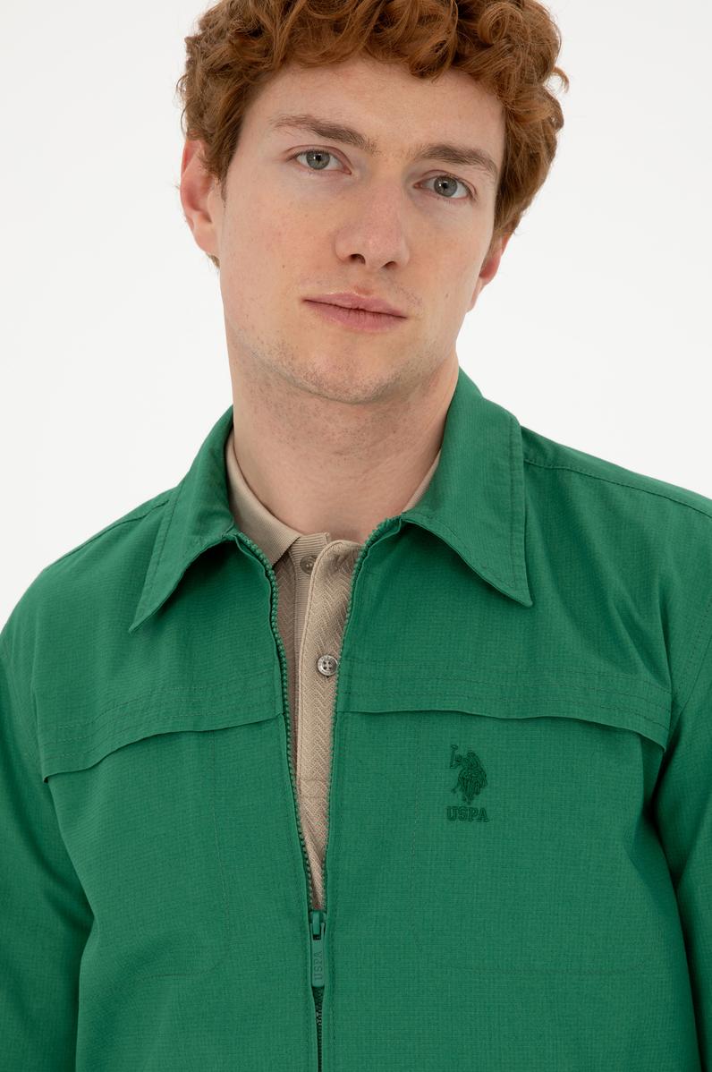 Erkek Yeşil Uzun Kollu Gömlek