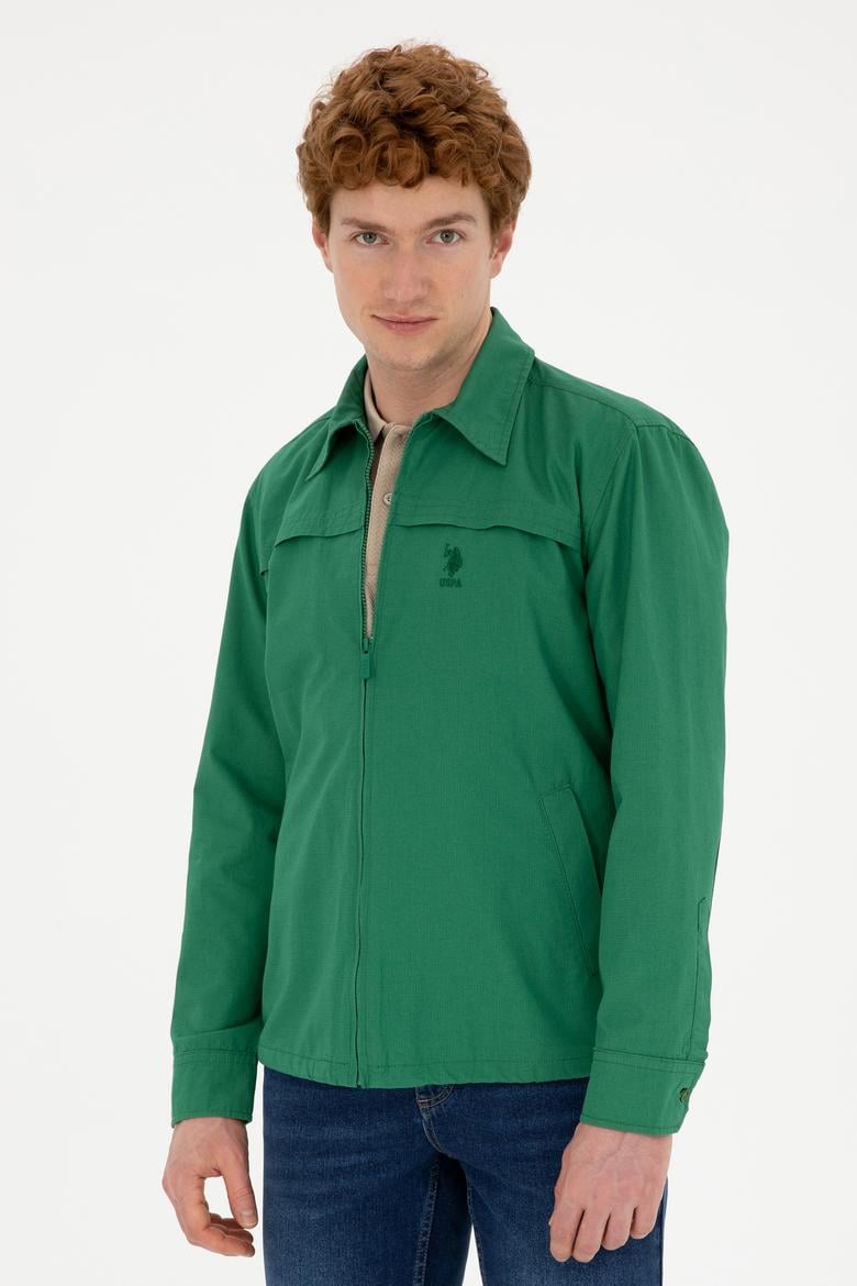 Erkek Yeşil Uzun Kollu Gömlek