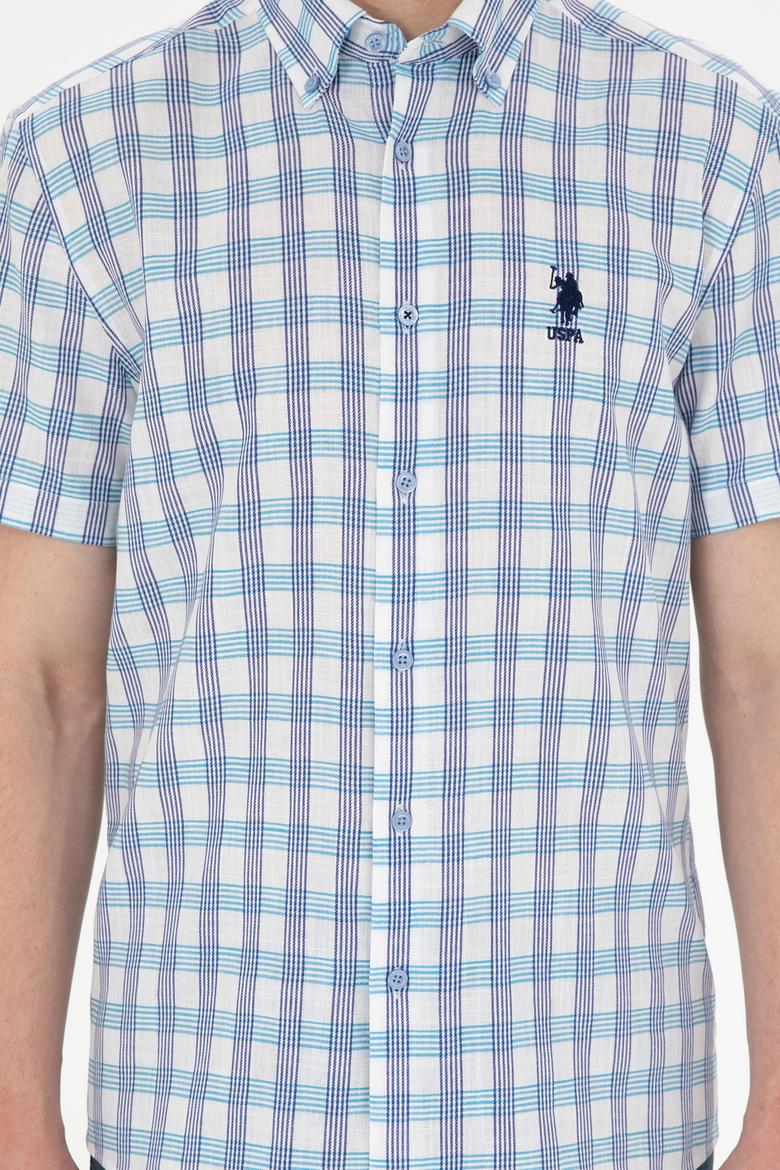 Erkek Saks Kısa Kollu Gömlek - 50282804013