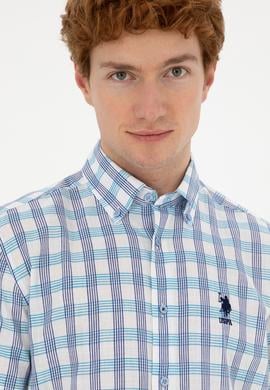 Erkek Saks Kısa Kollu Gömlek - 50282804013