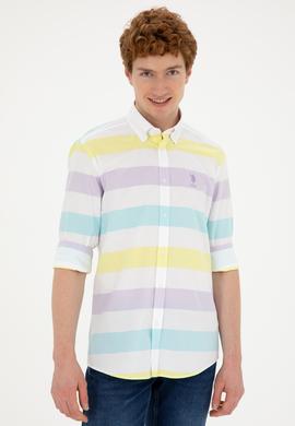 Erkek Lila Uzun Kollu Gömlek - 50282891023