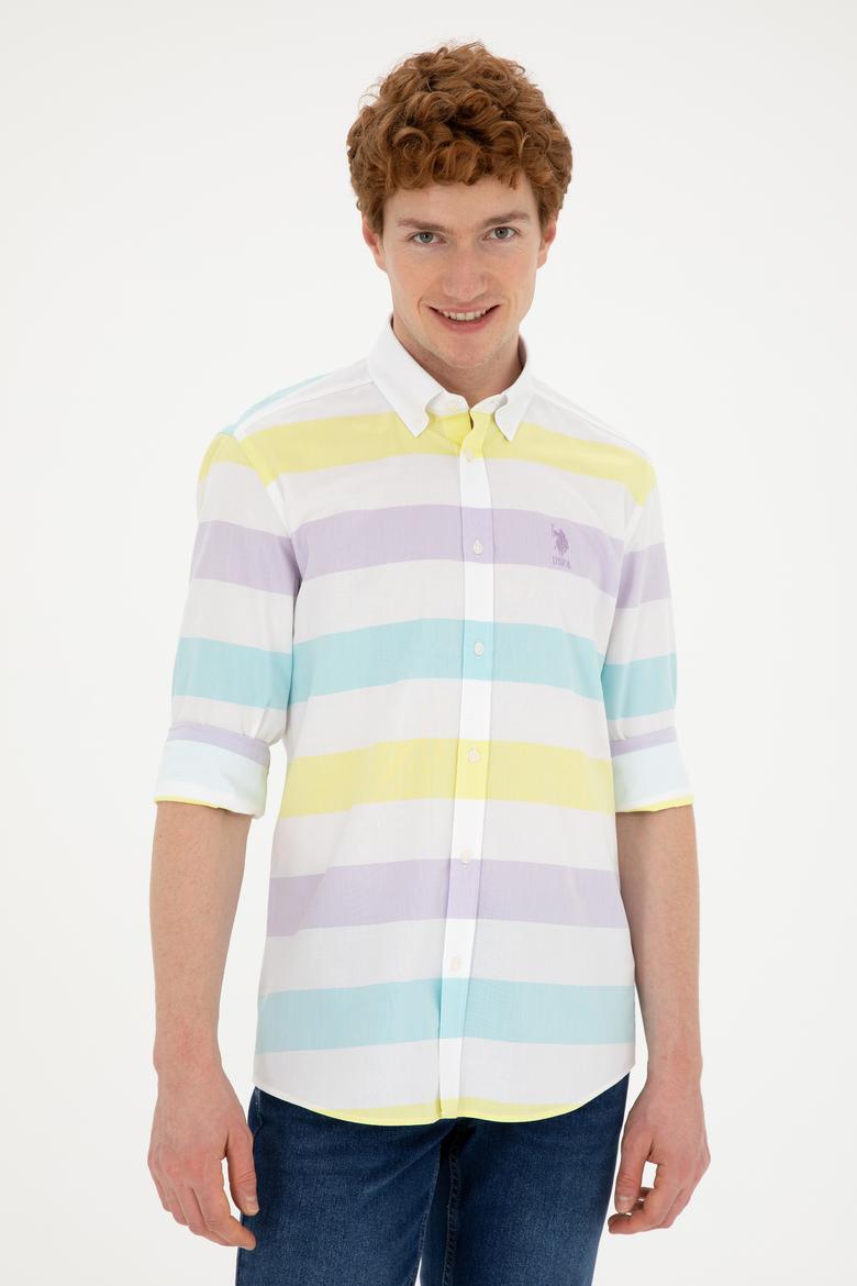 Erkek Lila Uzun Kollu Gömlek - 50282891023