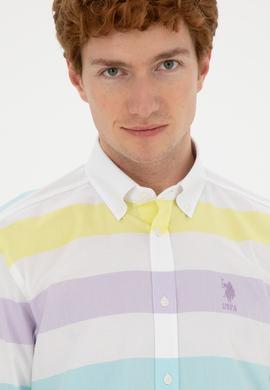 Erkek Lila Uzun Kollu Gömlek - 50282891023