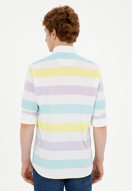 Erkek Lila Uzun Kollu Gömlek - 50282891023