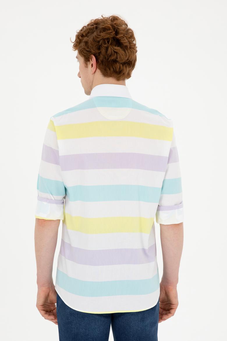 Erkek Lila Uzun Kollu Gömlek - 50282891023