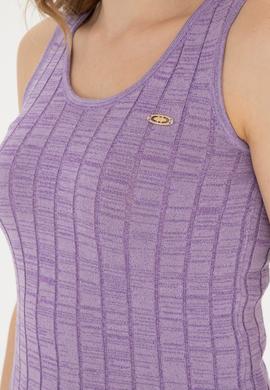 Kadın Lila Bisiklet Yaka Kazak - 50288625014