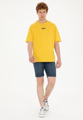 Erkek Lacivert Jean Şort - 50288958008