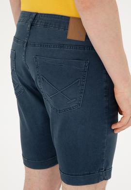 Erkek Lacivert Jean Şort - 50288958008