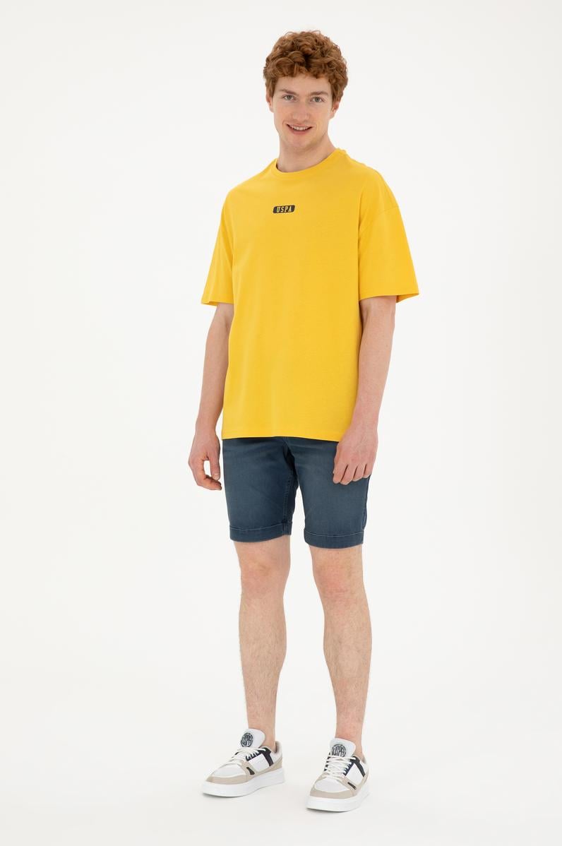 Erkek Lacivert Jean Şort