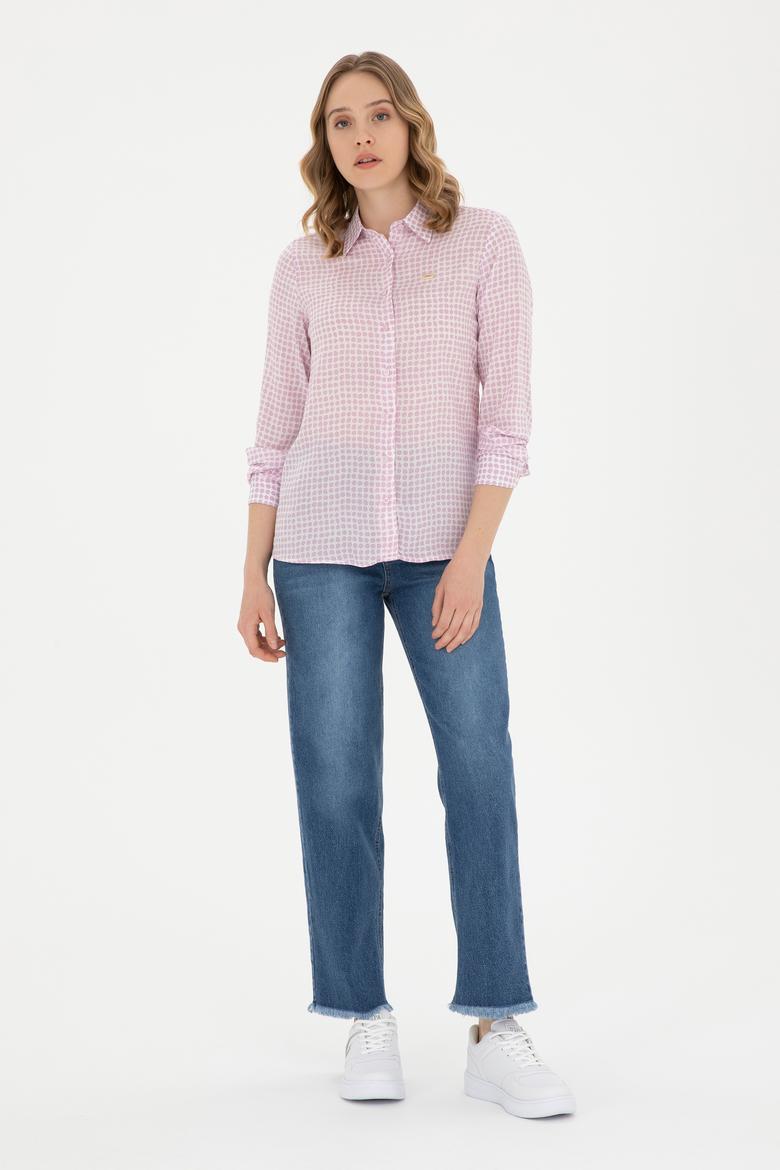 Kadın Manolya Uzun Kollu Gömlek - 50289100004