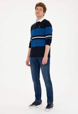 Erkek Lacivert Sweatshirt - 50270837003