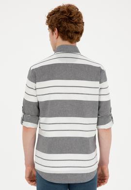 Erkek Lacivert Uzun Kollu Gömlek - 50283760004