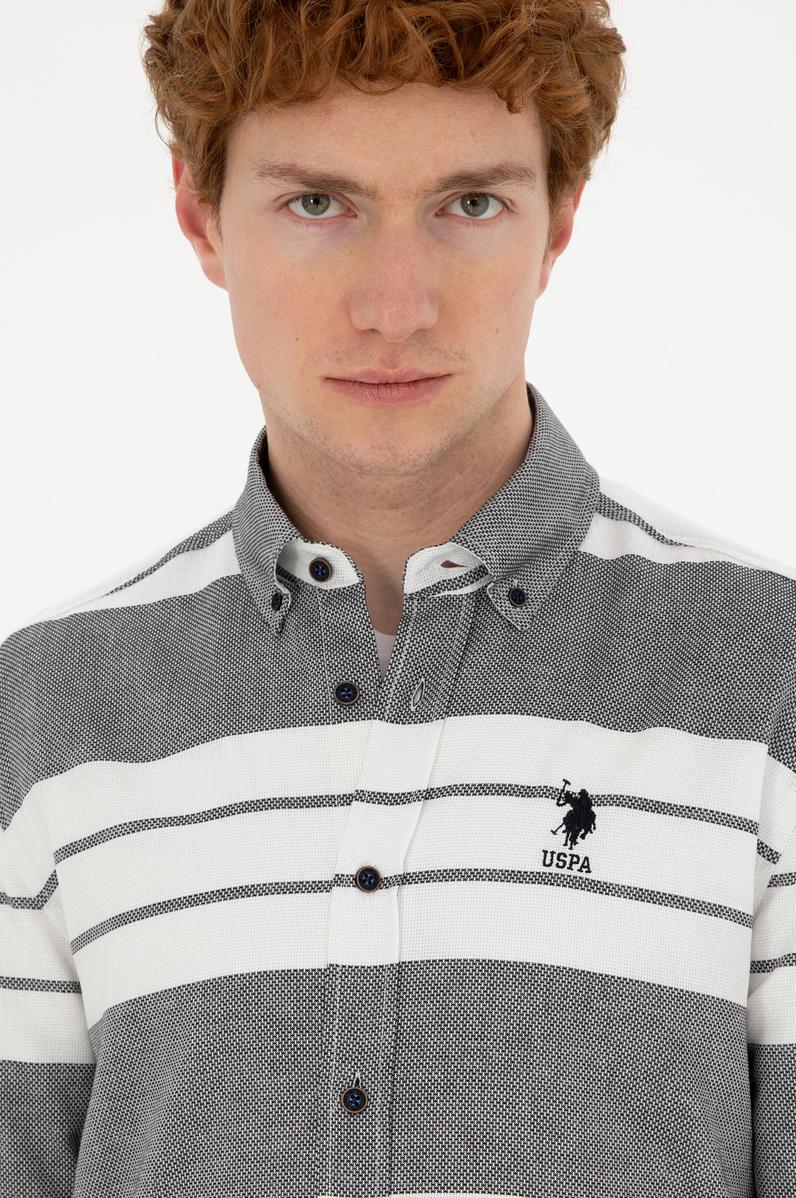 Erkek Lacivert Uzun Kollu Gömlek