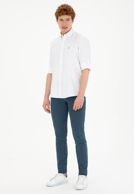 Erkek Taş Baskılı Beyaz Gömlek - 50288655007