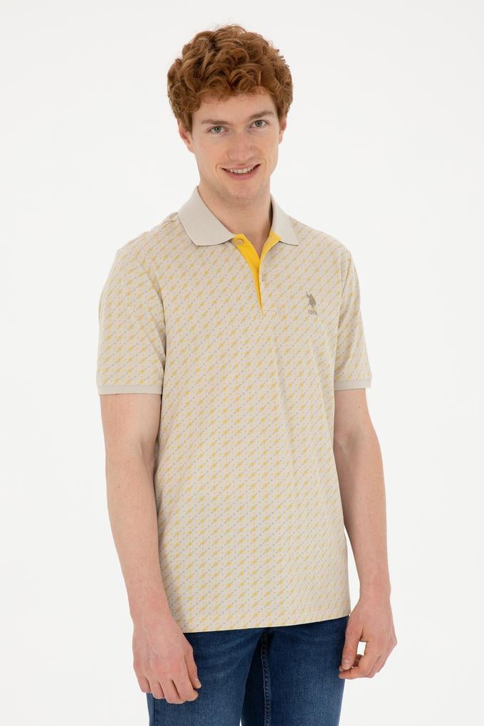 Erkek Regular Fit Polo Yaka Taş Tişört