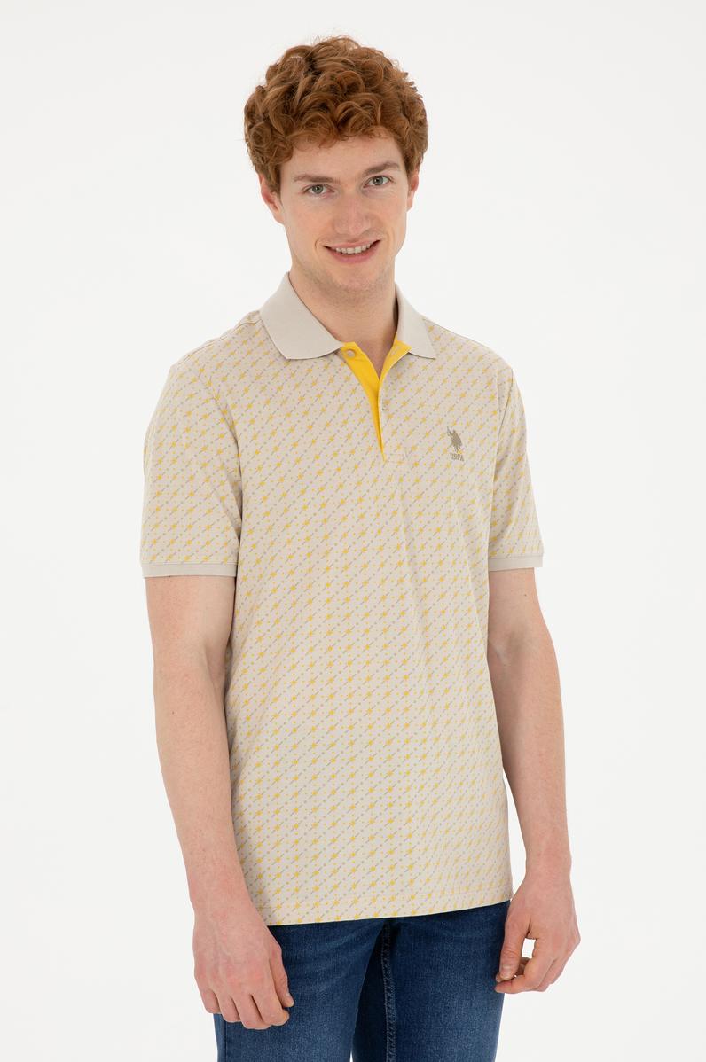 Erkek Regular Fit Polo Yaka Taş Tişört