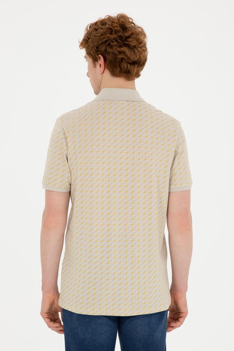 Erkek Regular Fit Polo Yaka Taş Tişört - 50287107019