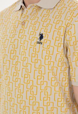 Erkek Regular Fit Polo Yaka Safran Tişört - 50288480018