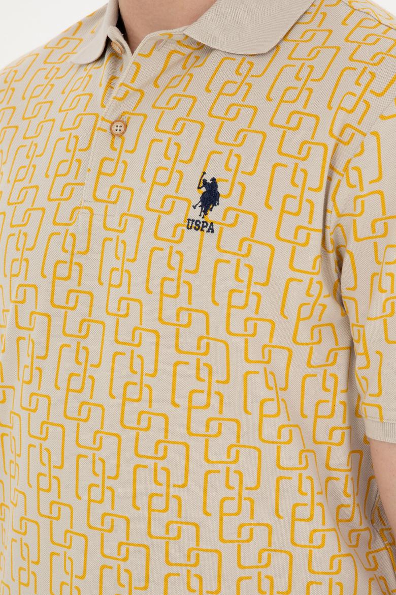 Erkek Regular Fit Polo Yaka Safran Tişört - 50288480018