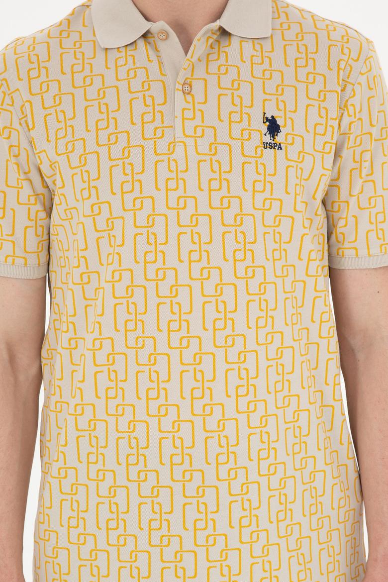 Erkek Regular Fit Polo Yaka Safran Tişört - 50288480018