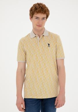 Erkek Regular Fit Polo Yaka Safran Tişört - 50288480018