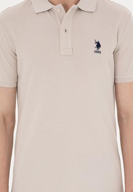 Erkek Slim Fit Polo Yaka Taş Basic Tişört - 50279613354