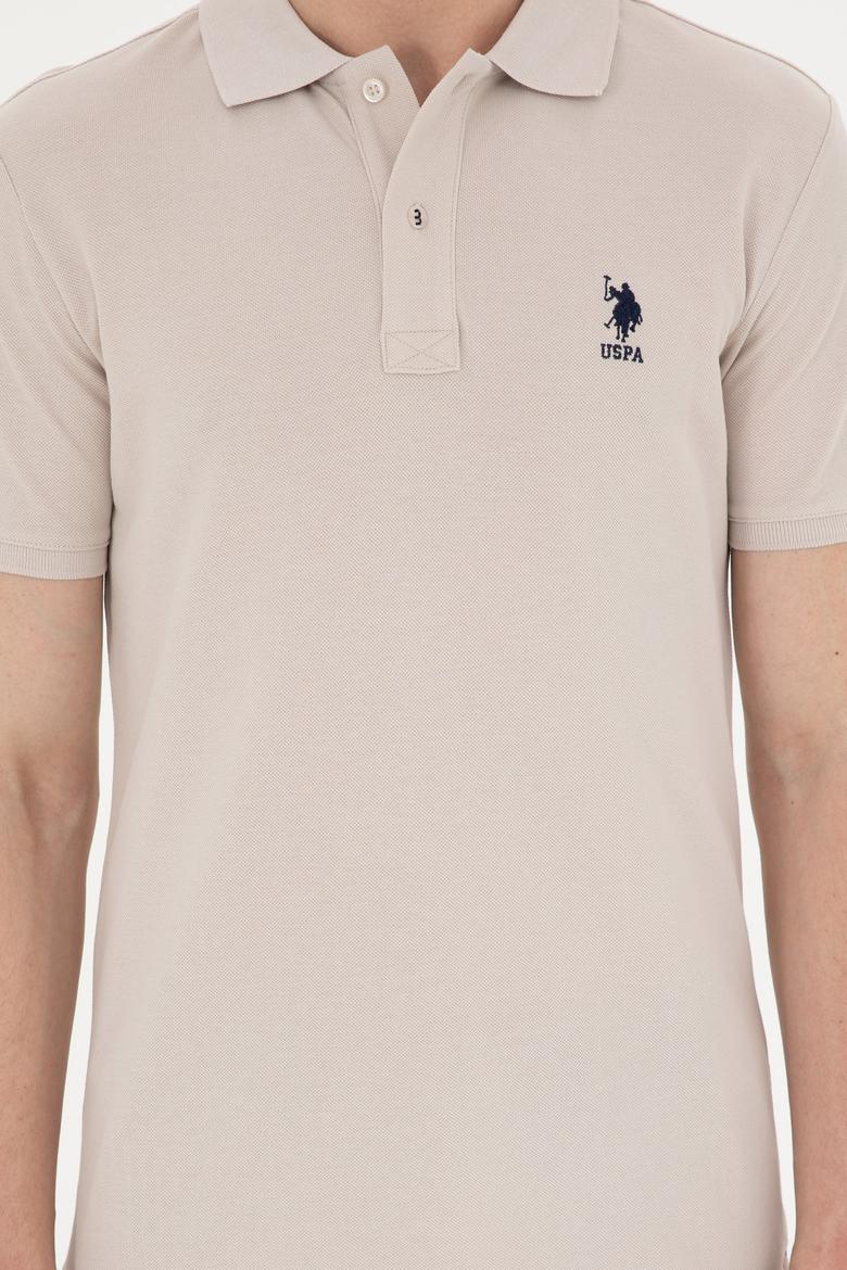 Erkek Slim Fit Polo Yaka Taş Basic Tişört - 50279613354