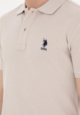 Erkek Slim Fit Polo Yaka Taş Basic Tişört - 50279613354