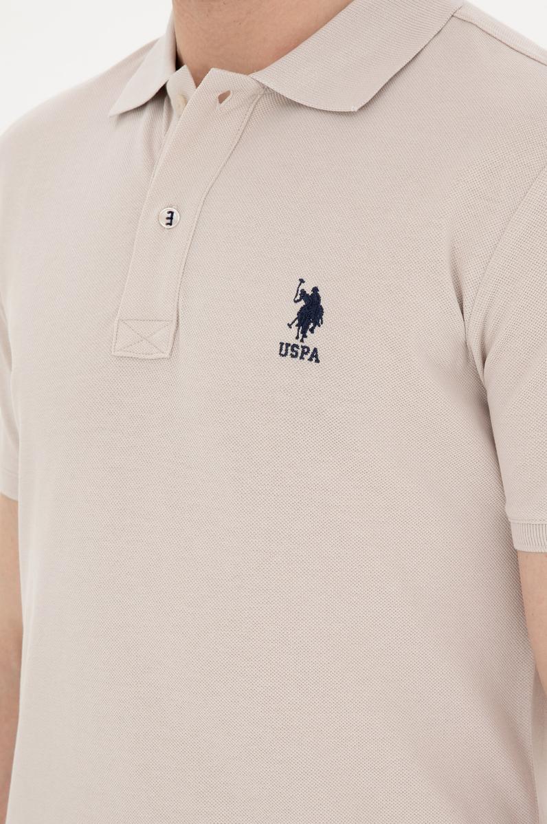 Erkek Slim Fit Polo Yaka Taş Basic Tişört