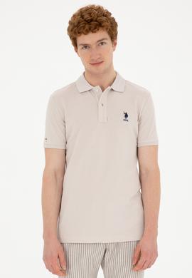 Erkek Slim Fit Polo Yaka Taş Basic Tişört - 50279613354