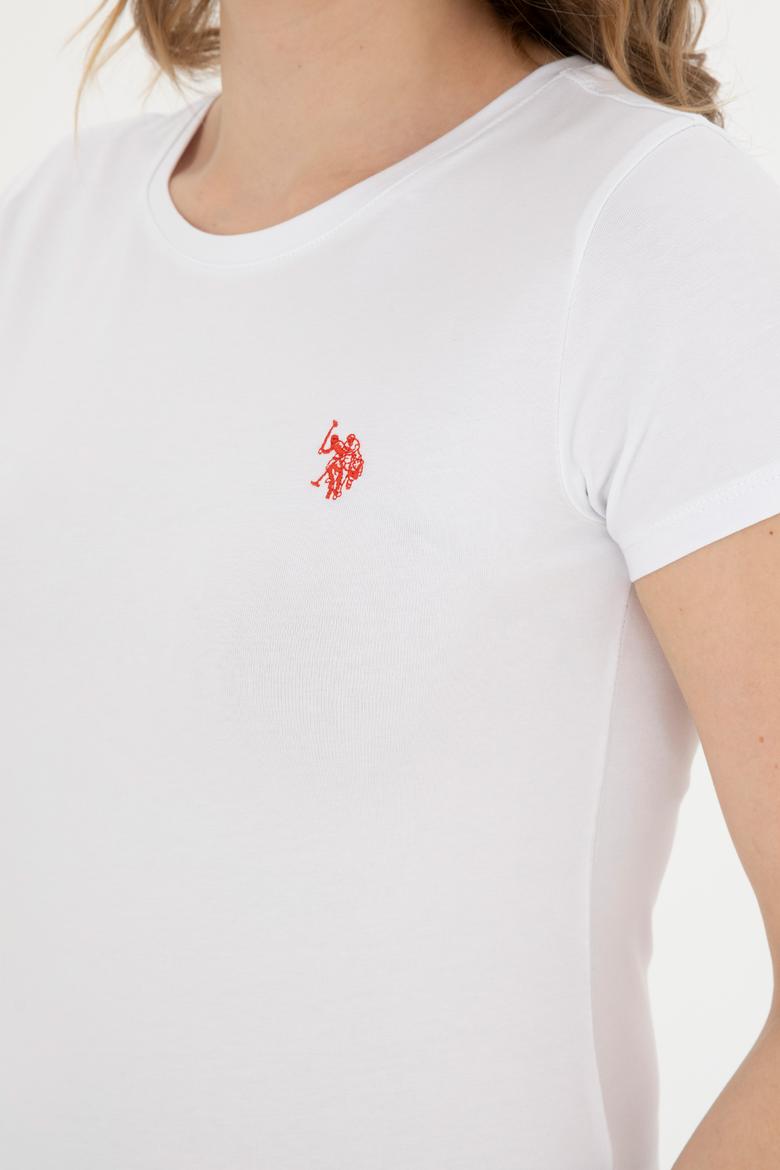 Kadın Beyaz Basic Tişört - 50280033008