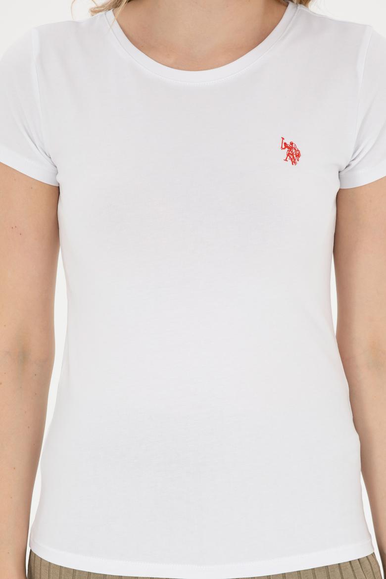 Kadın Beyaz Basic Tişört - 50280033008