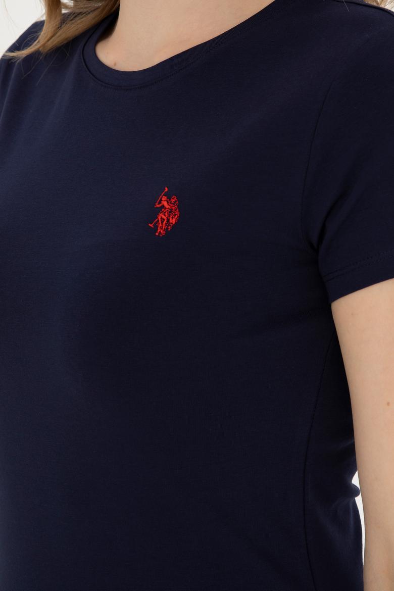 Kadın Lacivert Basic Tişört - 50280033013