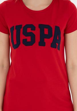 Kadın Kırmızı Bisiklet Yaka Basic Tişört - 50280036175