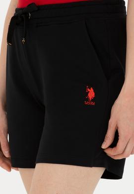 Kadın Siyah Örme Şort - 50280074013