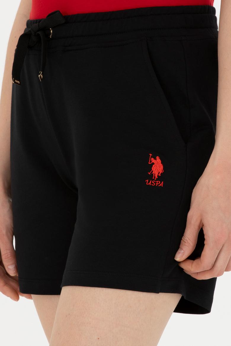 Kadın Siyah Örme Şort - 50280074013