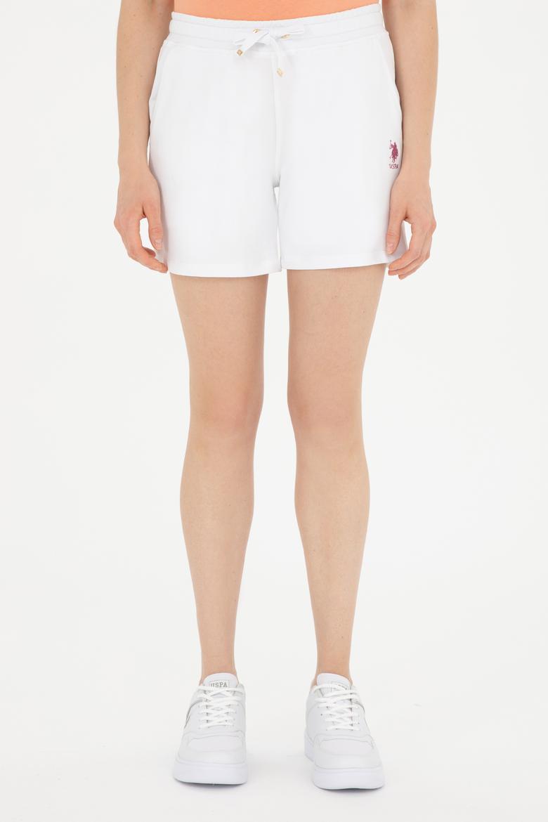 Kadın Beyaz Örme Şort - 50280074034