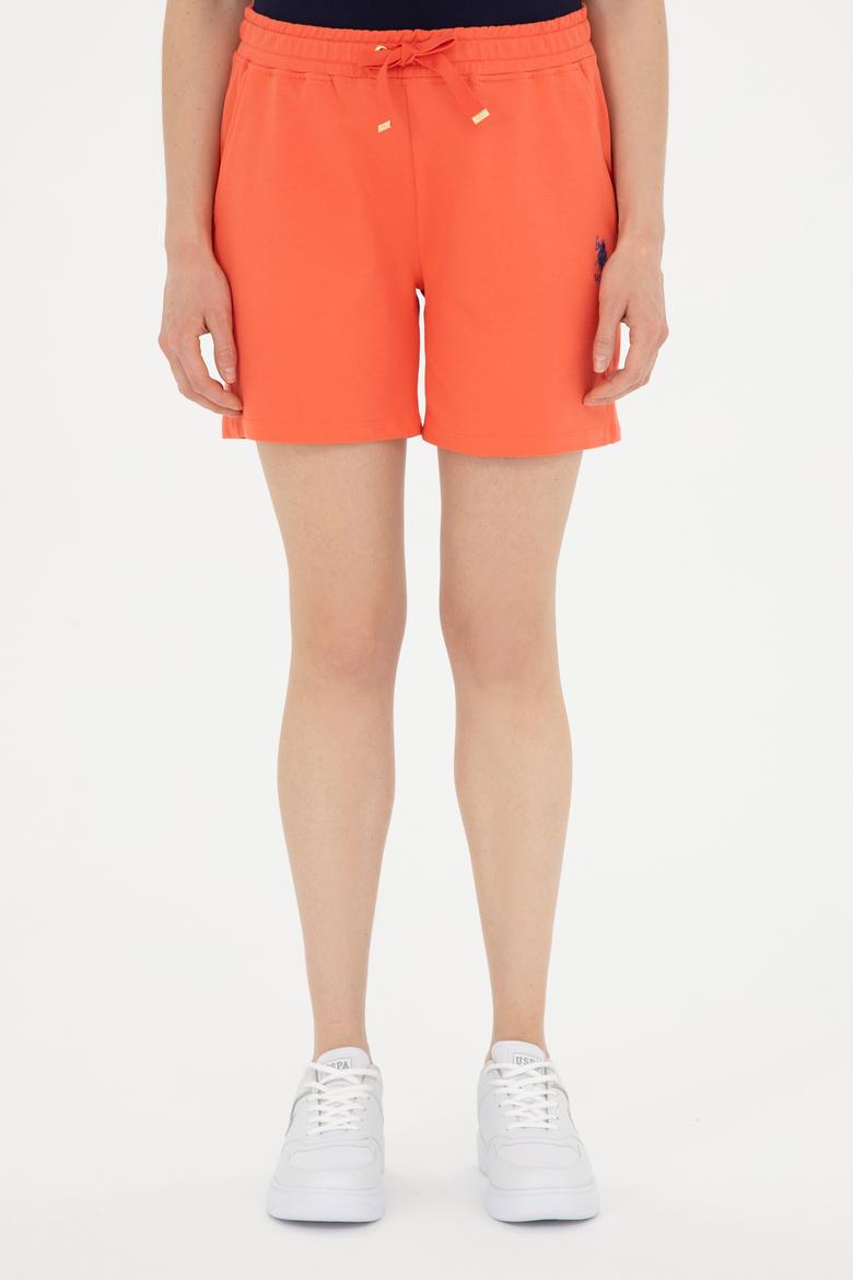 Kadın Nar Çiçeği Örme Şort - 50280074070